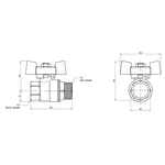 Кран шаровой Thermo Alliance Standart SD607NW15PN40 латунный 1/2