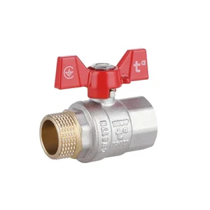 Кран кульовий Thermo Alliance Standart SD607NW20PN40 латунний нікельований 3/4