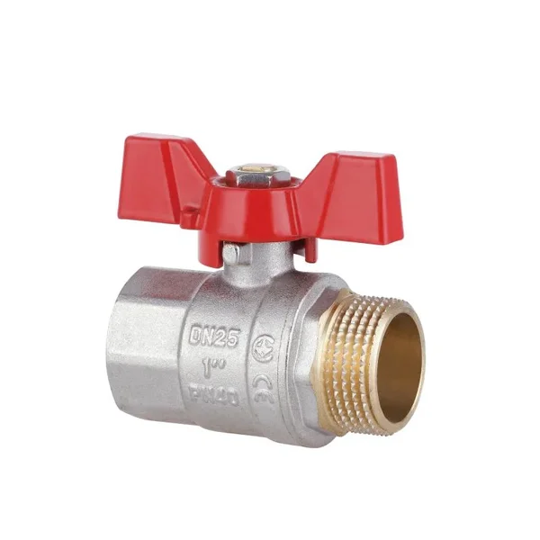 Кран шаровый Thermo Alliance Standart SD607NW25PN40 латунный никелированный 1