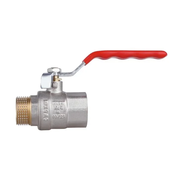 Кран шаровый Thermo Alliance Standart SD605NW20PN40 латунный никелированный прямой рычажный 3/4