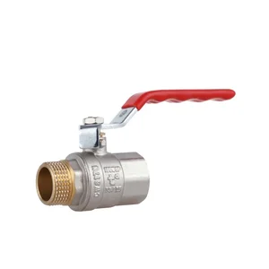 Кран шаровый Thermo Alliance Standart SD605NW20PN40 латунный никелированный прямой рычажный 3/4
