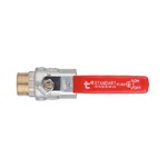 Кран шаровый Thermo Alliance Standart SD605NW20PN40 латунный никелированный прямой рычажный 3/4