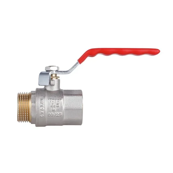 Кран шаровой Thermo Alliance SD605NW25PN40 Standart латунный никелированный 1