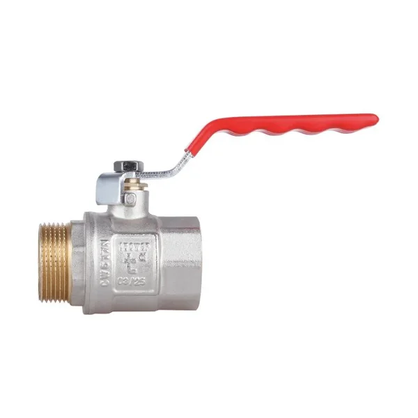Кран шаровый Thermo Alliance Standart SD605NW32PN40 латунный никелированный рычажный 1 1/4