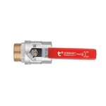 Кран шаровый Thermo Alliance Standart SD605NW32PN40 латунный никелированный рычажный 1 1/4