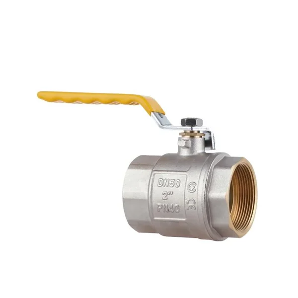 Кран кульовий Thermo Alliance Standart SD600NG50PN40 латунний нікельований для газу 2