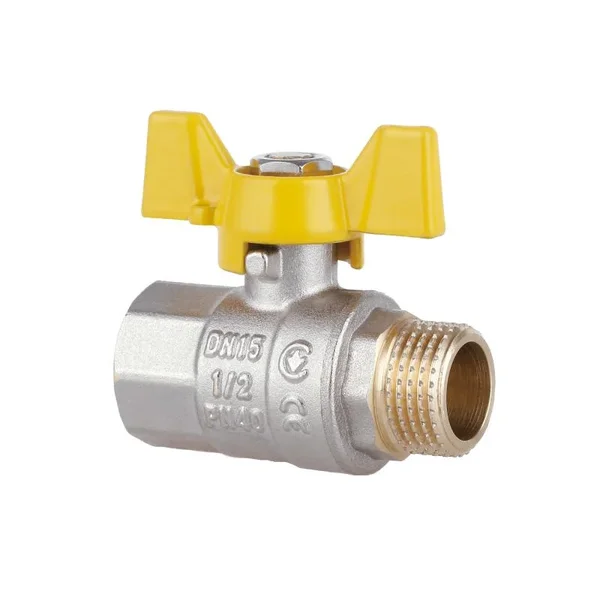 Кран кульовий Thermo Alliance Standart SD607NG15PN40 латунний газовий 1/2