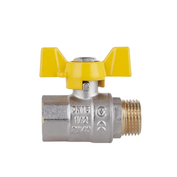 Кран кульовий Thermo Alliance Standart SD607NG15PN40 латунний газовий 1/2