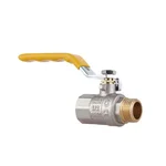 Кран кульовий Thermo Alliance Standart SD605NG15PN40 латунний нікельований для газу 1/2