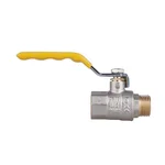 Кран кульовий Thermo Alliance Standart SD605NG15PN40 латунний нікельований для газу 1/2