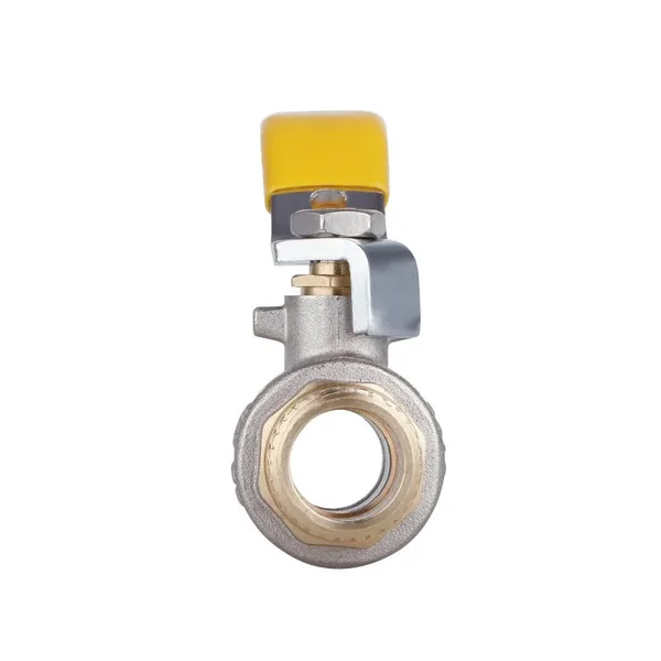 Кран кульовий Thermo Alliance Standart SD605NG15PN40 латунний нікельований для газу 1/2