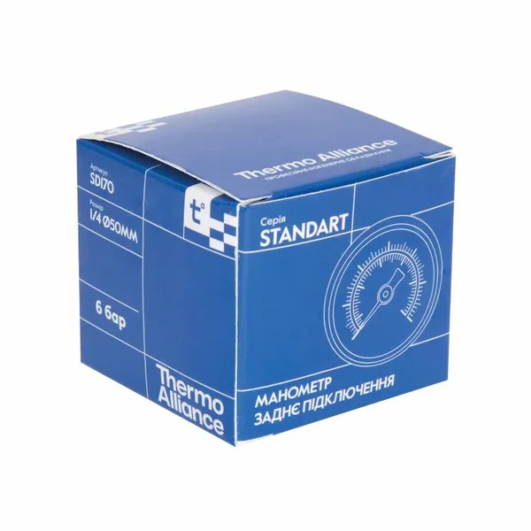 Манометр Thermo Alliance Standart 6 бар 1/4