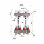 Колектор з витратомірами Thermo Alliance Standart 1