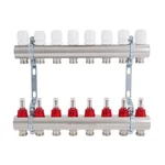 Колектор Thermo Alliance Standart SD235W8 латунний з витратомірами на 8 виходів 1 (SD235W8)