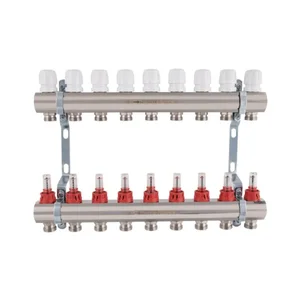 Коллектор Thermo Alliance Standart SD235W9 латунный с расходомерами, 1 Коллектор Thermo Alliance Standart SD235W9 латунный с расходомерами, 1