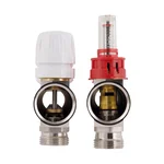 Коллектор для теплого пола Thermo Alliance Standart латунный никелированный с расходомерами на 11 выходов 1 (SD235W11)