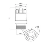 Сервопривод Thermo Alliance M30x15 Standart SD347 с подключением M30x1, 5 (SD347)