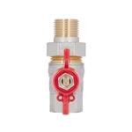 Кран шаровый Thermo Alliance SD220NW15PN40 Standart латунный никелированный прямой 