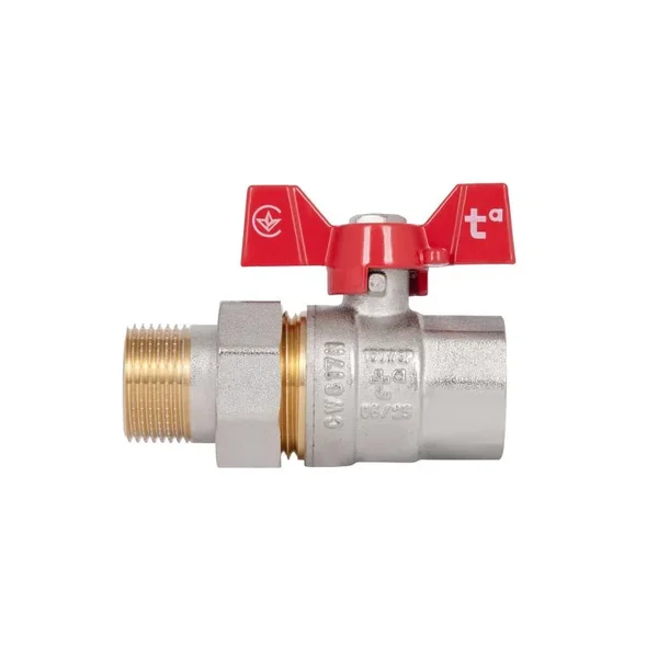 Кран кульовий з американкою Thermo Alliance Standart SD220NW20PN40 латунний прямий 3/4