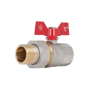 Кран кульовий з американкою Thermo Alliance Standart SD220NW20PN40 латунний прямий 3/4