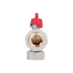 Кран шаровый угловой с американкой Thermo Alliance Standart SD222NW20PN40 латунный никелированный 3/4