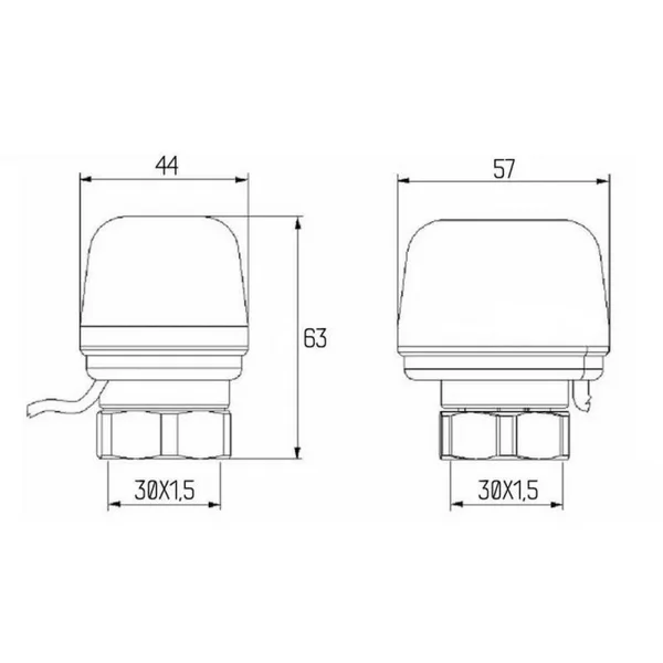 Сервопривід Icma 983 24V тип закритий (82983NC54)