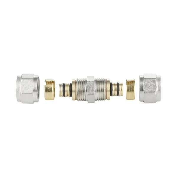 Муфта обжимная равнопроходная Thermo Alliance SF170W1616 Forte латунная с никелевым покрытием 16 мм (SF170W1616)