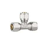 Трійник обтискний Thermo Alliance SF176W161616 Forte латунний нікельований 16×16×16 мм (SF176W161616)