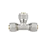Трійник обтискний Thermo Alliance SF176W161616 Forte латунний нікельований 16×16×16 мм (SF176W161616)