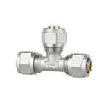 Трійник обтискний Thermo Alliance SF176W161616 Forte латунний нікельований 16×16×16 мм (SF176W161616)