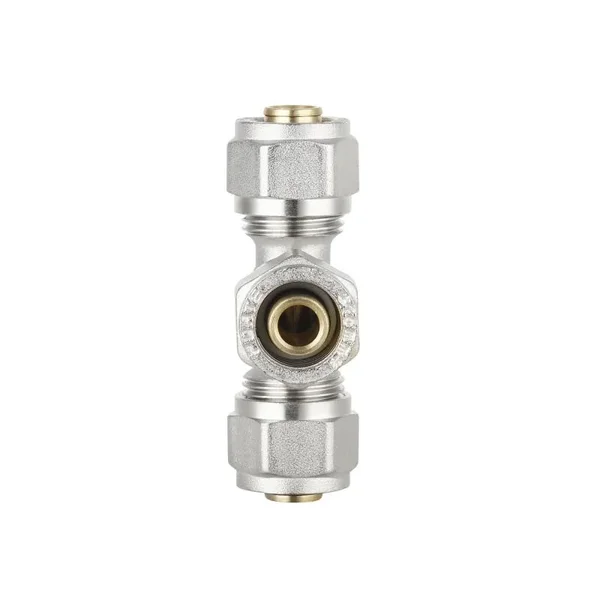 Трійник обтискний Thermo Alliance SF176W161616 Forte латунний нікельований 16×16×16 мм (SF176W161616)