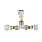 Трійник обтискний Thermo Alliance SF176W161616 Forte латунний нікельований 16×16×16 мм (SF176W161616)
