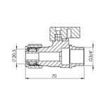 Кран кульовий Thermo Alliance Forte SF262W20 20х3/4