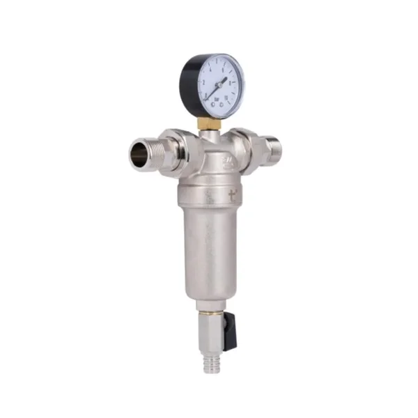 Самопромывной фильтр Thermo Alliance Standart SF127W20 латунный с манометром для тонкой очистки воды 100 мкм 3/4 (SF127W20)