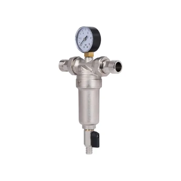Самопромывной фильтр Thermo Alliance Standart SF127W20 латунный с манометром для тонкой очистки воды 100 мкм 3/4 (SF127W20)