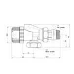 Вентиль двохкутовий Icma 1/2