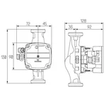 Циркуляційний насос Grundfos Icma 25/70 P328 з електронним керуванням (88P3280153)