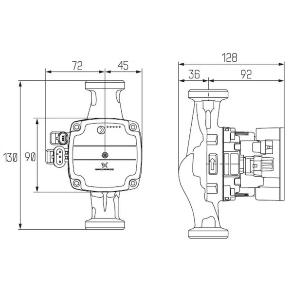 Циркуляційний насос Grundfos Icma 25/70 P328 з електронним керуванням (88P3280153)