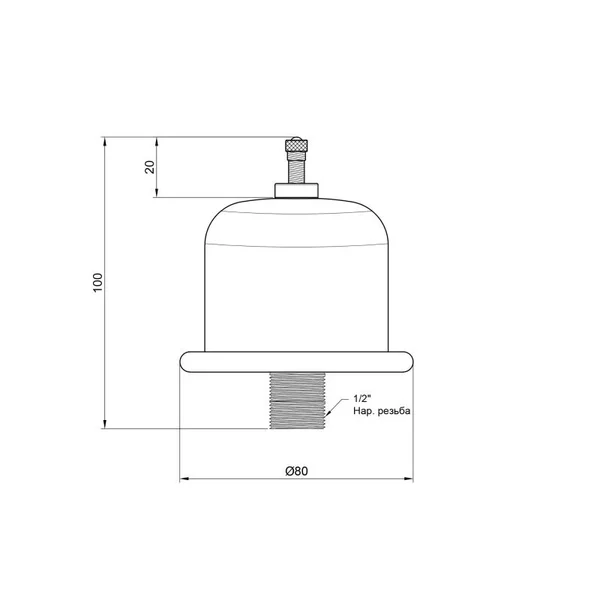 Гаситель гідроударів Icma S119 з підключенням 1/2 (91S119AD06)