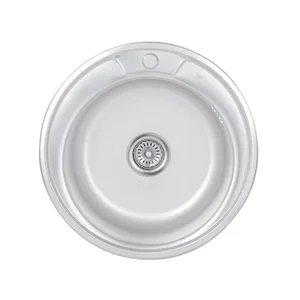 Кухонна мийка Lidz 510-D нержавіюча сатинова кругла 0, 8 мм (SD00027762)