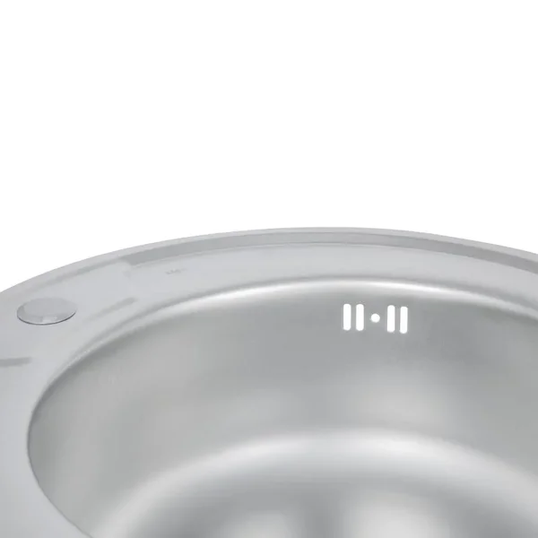 Кухонна мийка Lidz 510-D нержавіюча сатинова кругла 0, 8 мм (SD00027762)