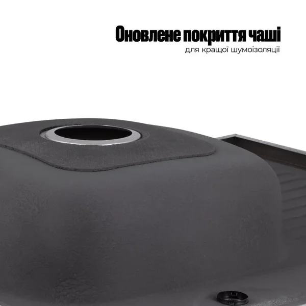 Кухонна мийка Lidz 6080-R з нержавіючої сталі satin накладна 0.6 мм з лівим крилом (SD00027785)