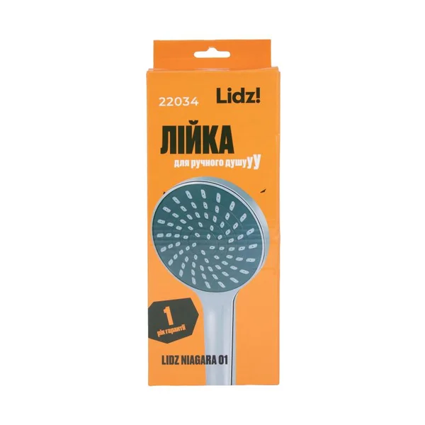 Лейка для ручного душа Lidz LDNIA01CRM22034 Niagara 01 пластиковая хромированная однорежимная (LDNIA01CRM22034)