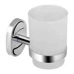 Стакан с держателем Lidz LDORE0401CRM22163 Oreo 04.01 хромированный из матового стекла настенный (LDORE0401CRM22163)