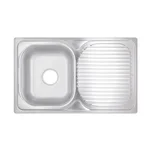 Кухонна мийка Lidz 7848 з нержавіючої сталі 0, 8 мм satin з крилом (SD00028657)