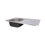 Кухонна мийка Lidz 7848 з нержавіючої сталі 0, 8 мм satin з крилом (SD00028657)