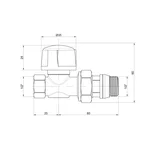 Кран радіаторний Icma 3/4