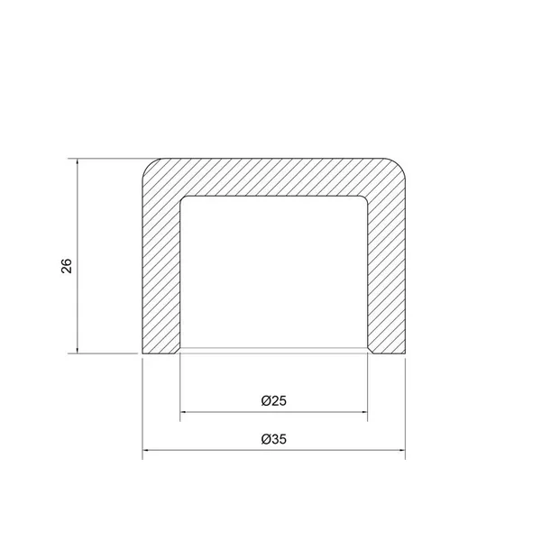 Заглушка Thermo Alliance PPR 25 полипропиленовая серая PN25 (DSD002)