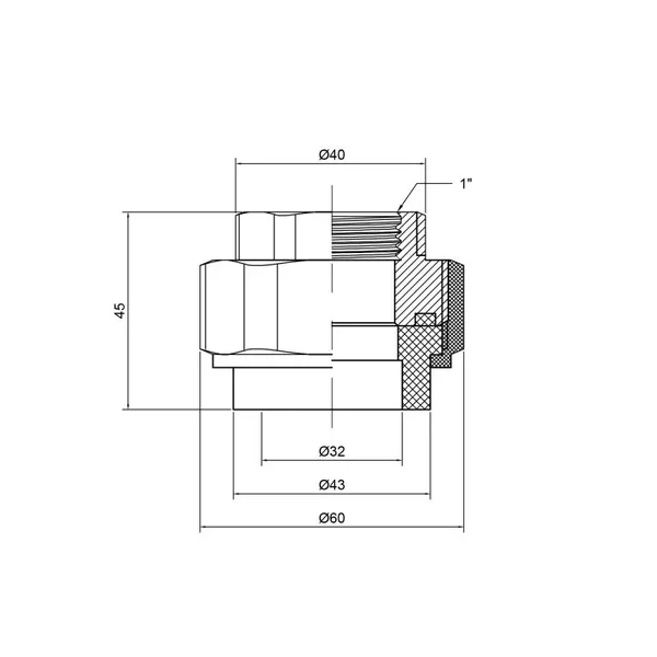 Згін-американка PPR Thermo Alliance 32х1