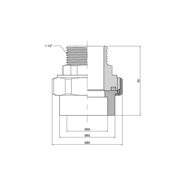 Сгон-американка Thermo Alliance PPR полипропиленовый 50х1 1/2
